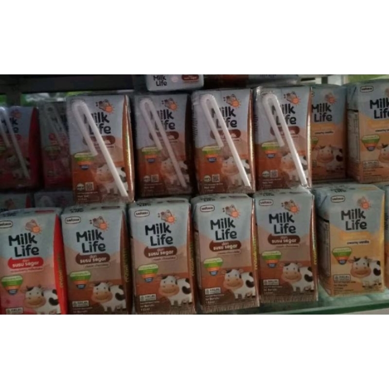 

susu uht milk life 115ml banyak rasa