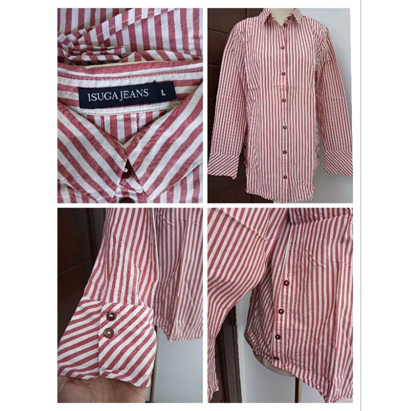 preloved atasan kemeja wanita brand isuga jeans