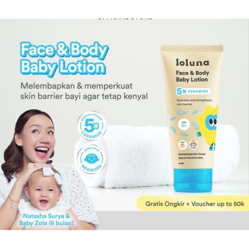 LOLUNA 5X Ceramide Krim Muka Dan Badan Bayi Dan Anak Efektif Menghilangkan Bekas Gigitan Nyamuk Dan 