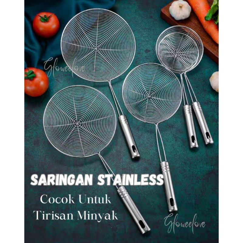 Serokan gorengan Saringan minyak tirisan gorengan serokan mie