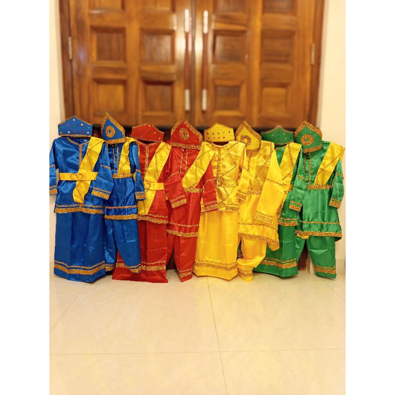 Pakaian Adat Riau Anak TK SD // Baju Adat Riau Anak laki perempuan / setelan adat melayu Riau cewek 