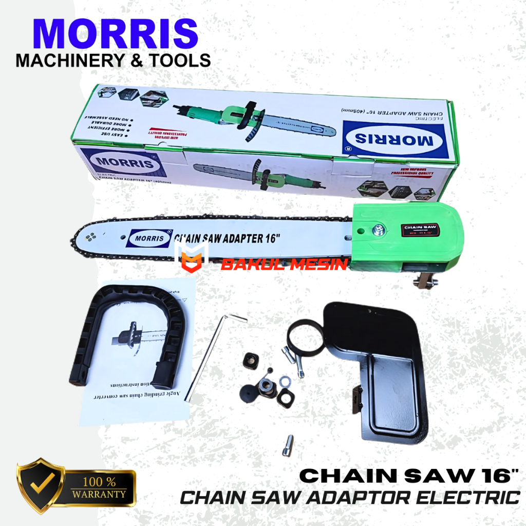 MORRIS Adaptor Chainsaw Mini Electric Chainsaw 16"