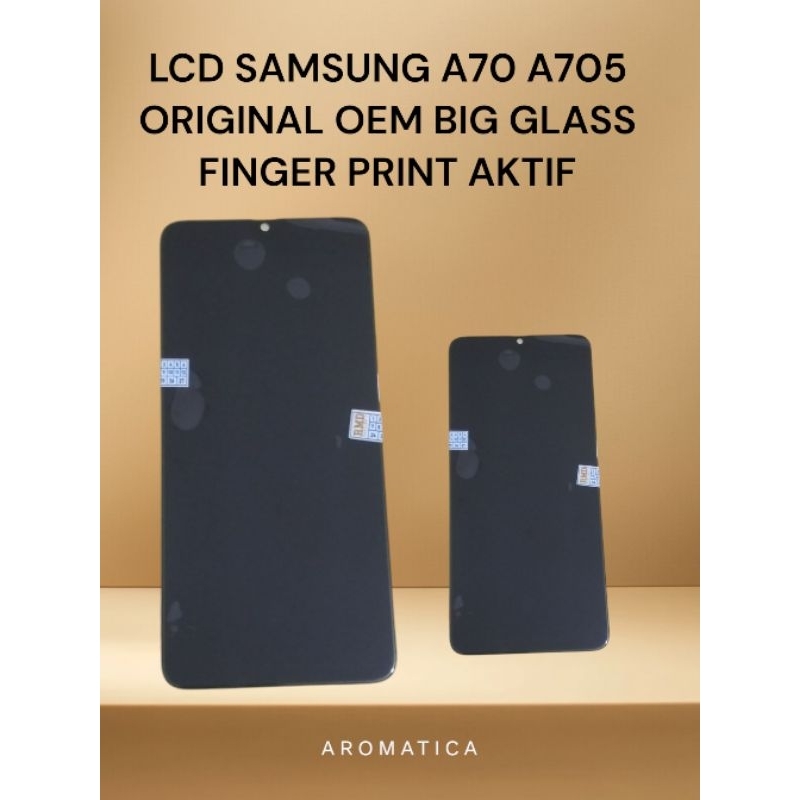 LCD TOUCHSCREEN SAMSUNG A70 A705 ORIGINAL OEM BIG GLASS FINGER PRINT AKTIF FULLSET BERGARANSI KWALIT