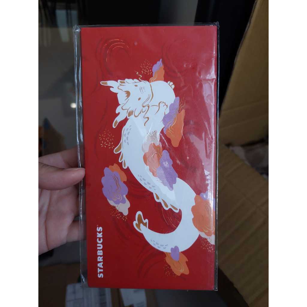 

Kertas Angpao Amplop Merah Hongbao Dragon Starbucks 2024 Taiwan Besar