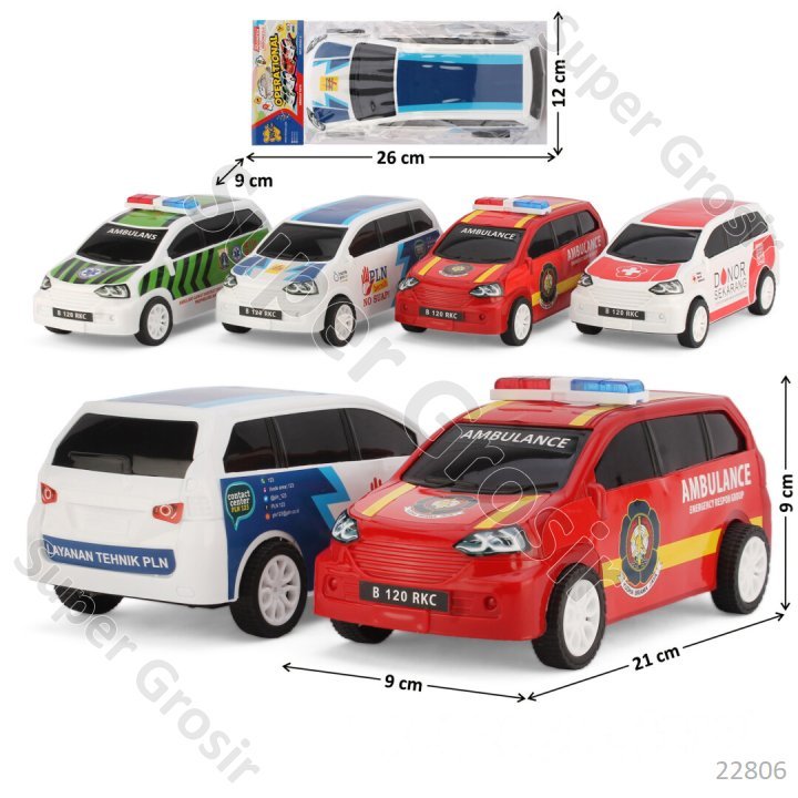 Mainan Anak Mainan Mobil Avanza F/C Trans Vehicle 4 Motif