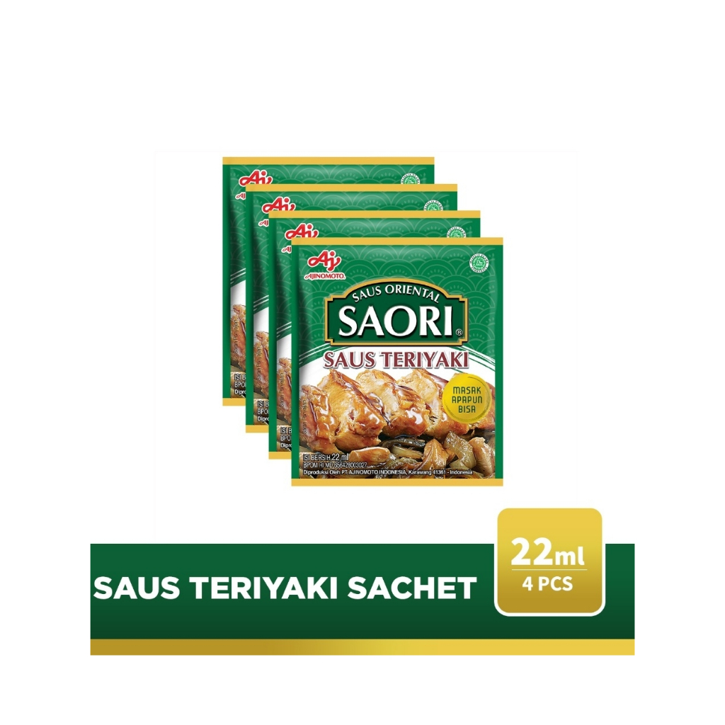 

SAORI SAUS TERIYAKI 22ML / 4 PCS