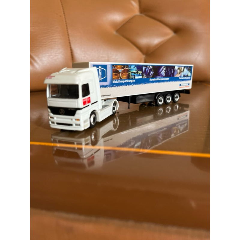 Schuco Megamaster Freewheeling Mercedes Benz Actros Mauser Truck Trailer