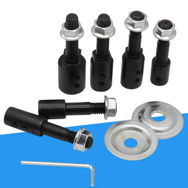 ADAPTOR CHUCK DRILL BOR KONEKTOR AS PANJANG 5 - 14 MM SET AS DINAMO M5 - M14 GERINDA AMPLAS