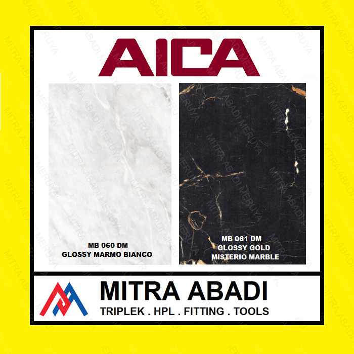 AICA HPL MB 060 061 60 61 DM MISTERIO MARBLE GLOSSY GOLD MARMO BIANCO