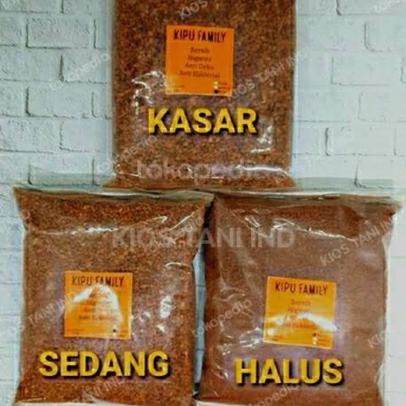 serbuk bubuk bata merah/kasar dan halus