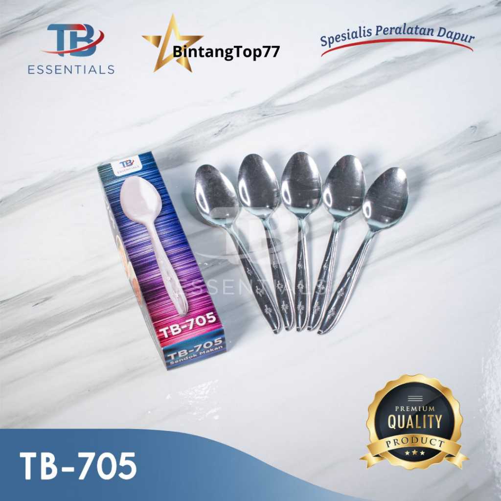 Sendok Makan Stainless Motif DNT-705 / Dessert Spoon (HARGA PER LUSIN)