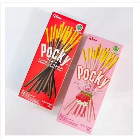 

Glico POCKY Mini 22gr Snack / Cemilan Pocky HALAL Cookies & Cream Strawberry / Pocky Coklat / Cokelat / Chocolate