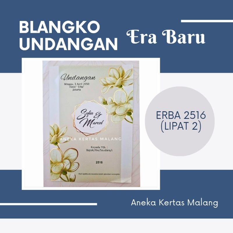 Blangko Undangan Erba 2516 Terbaru (Cek Deskripsi)