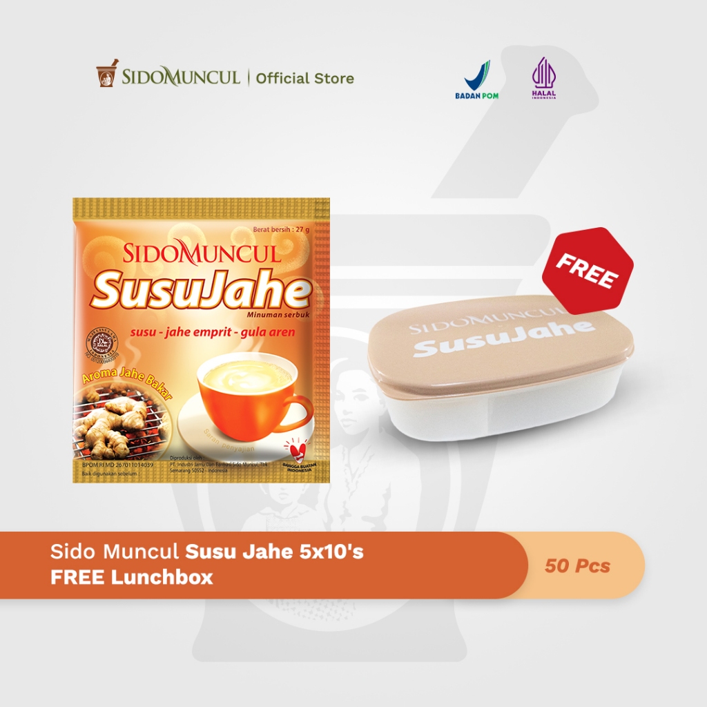 

Sido Muncul Susu Jahe 5x10's FREE Lunchbox