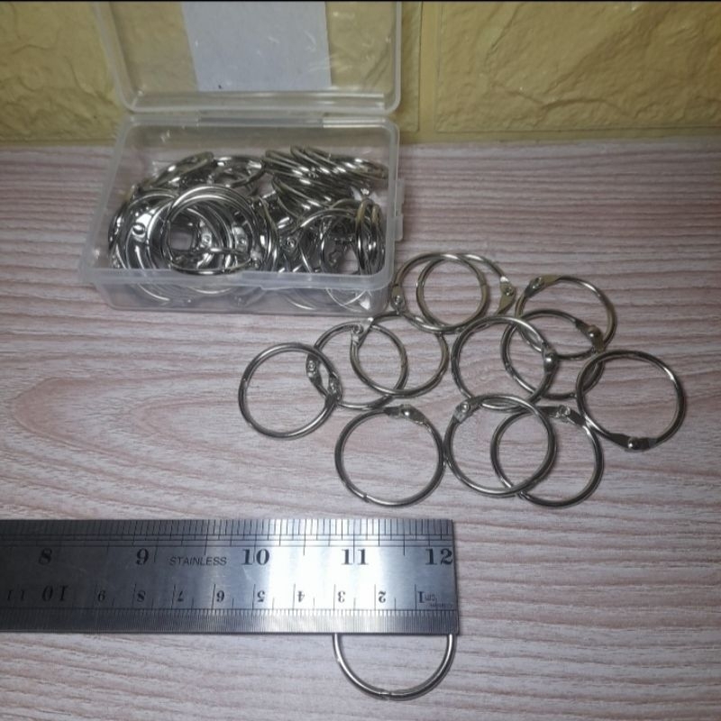 

RING BINDER | FLASH CARD | SINGLE / SATUAN BAHAN LOGAM DIAMETER DALAM 25MM
