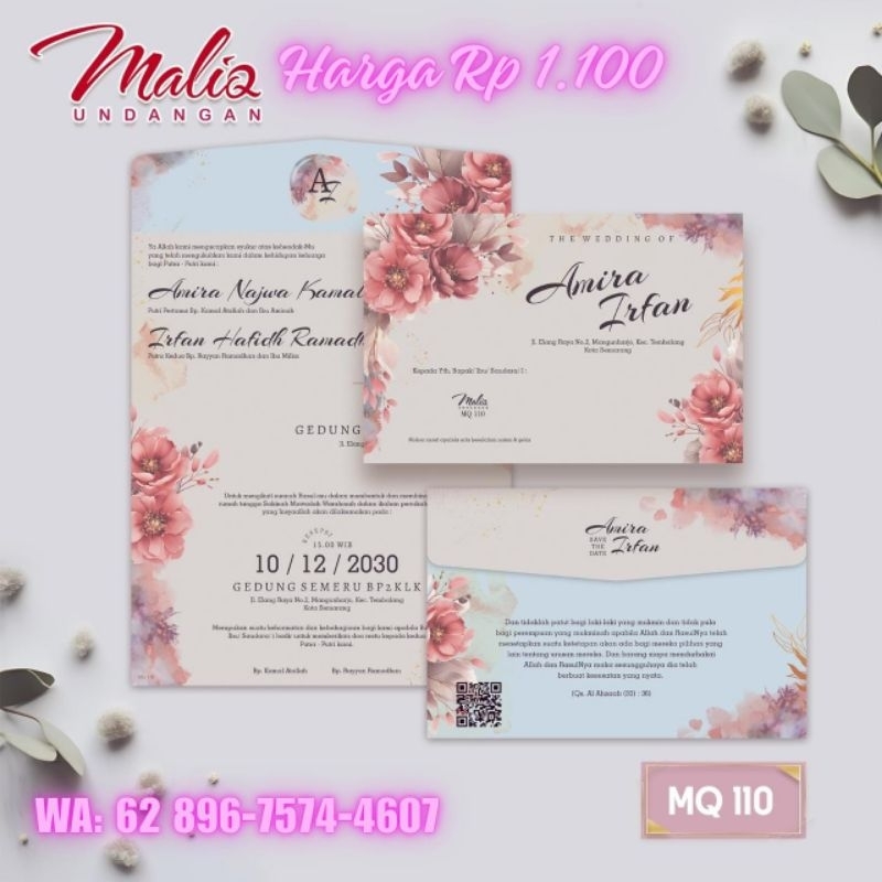 

undangan unik surabaya / wedding murah surabaya / maliq 110