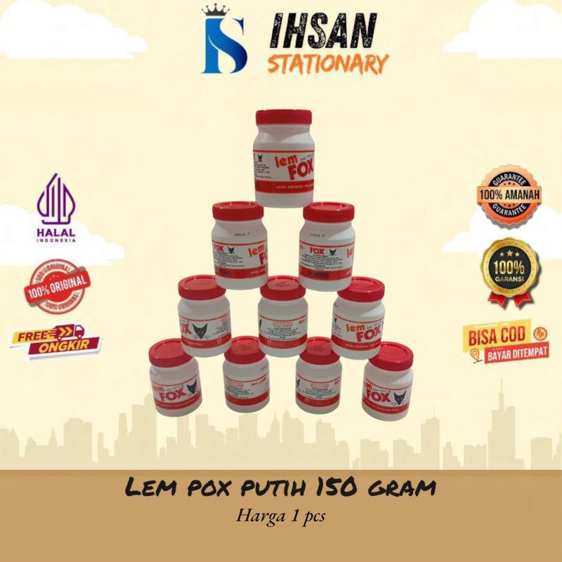 

Lem Fox Putih 150gram (1 Pcs)