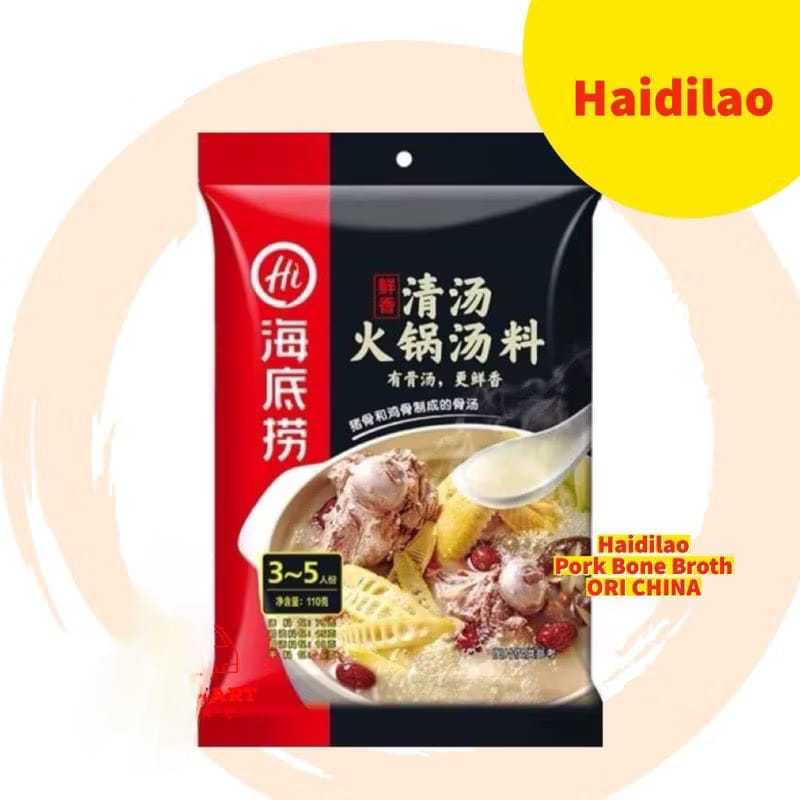 

Haidilao Clear Soup Hotpot Base 110g - Kaldu Kuah Bening Hotpot