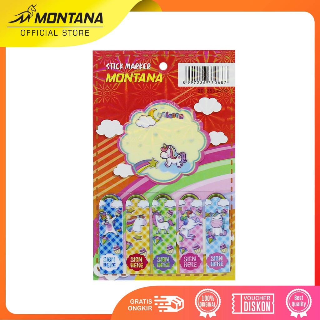 

MurahMurahATK Memo Stick / Sticky Note / Memo Tempel Montana 216 h (HOLOGRAM)