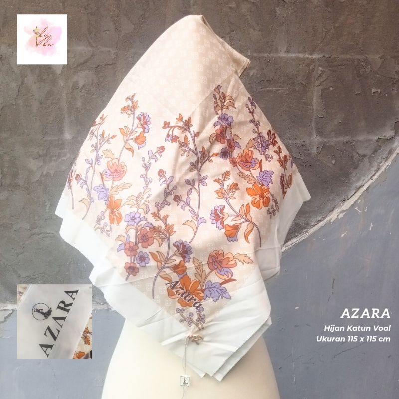 Hijab Motif Bunga Voal Azara