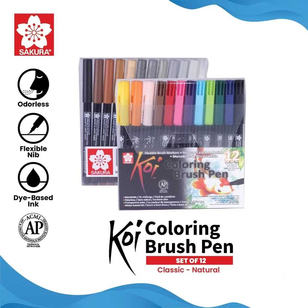 

Gramedia Tunjungan : Sakura Koi Coloring Brush Set 12