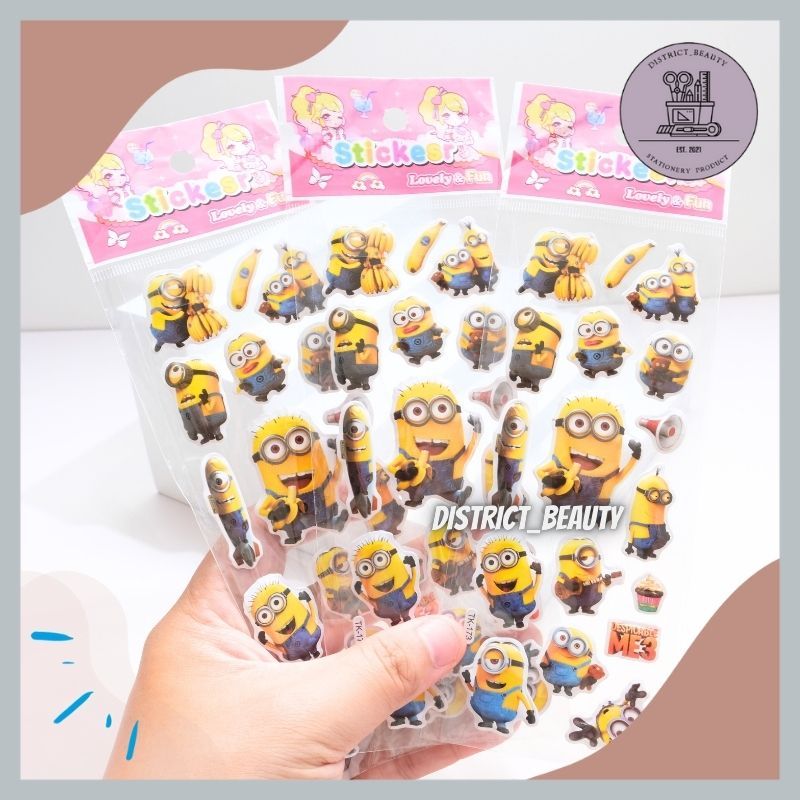 

STIKER TIMBUL MINION DESPICABLE ME STIKER 3D KARTUN KARAKTER MINION PISANG KUNING STIKER LUCU TERMURAH