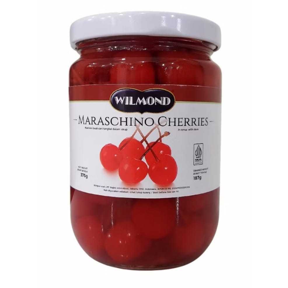 Cherry merah tangkai wilmond 375gr-Buah ceri segar
