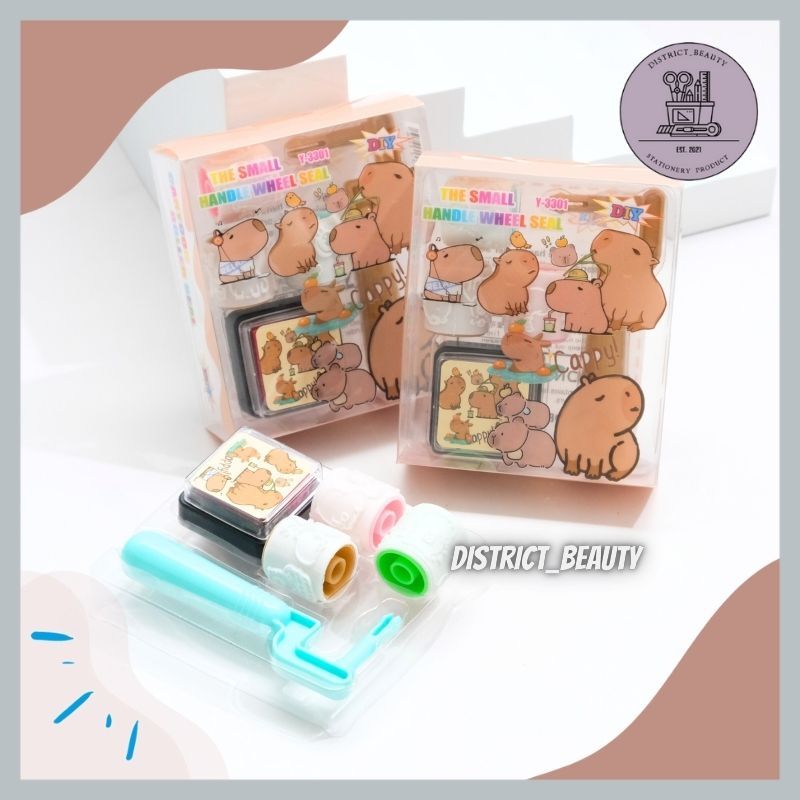 

STAMP ROLL CAPYBARA CAP STEMPEL BENTUK ROLL KARAKTER KARTUN CAPYBARA KAPIBARA CAP STEMPEL LUCU TERMURAH
