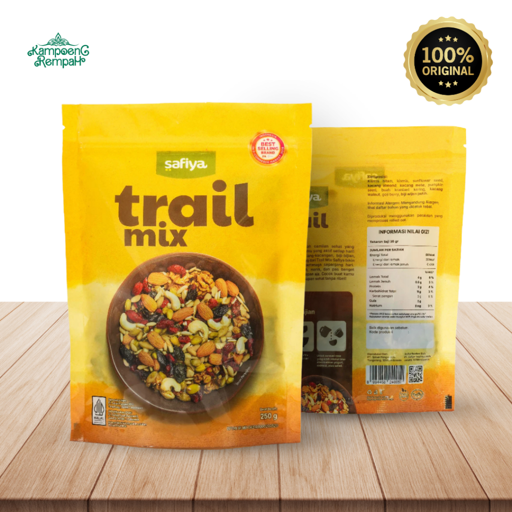 

Trail Mix Original Safiya 500 Gram Dried Fruit Roasted Premium