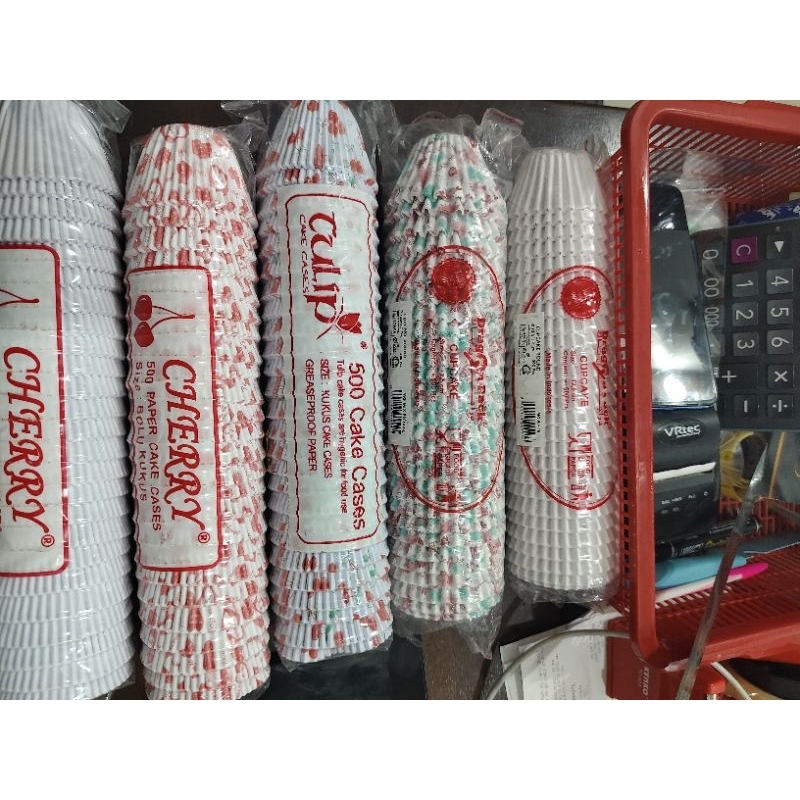 Cup Cake Cases merek Dragon pack | Tulip | Cherry