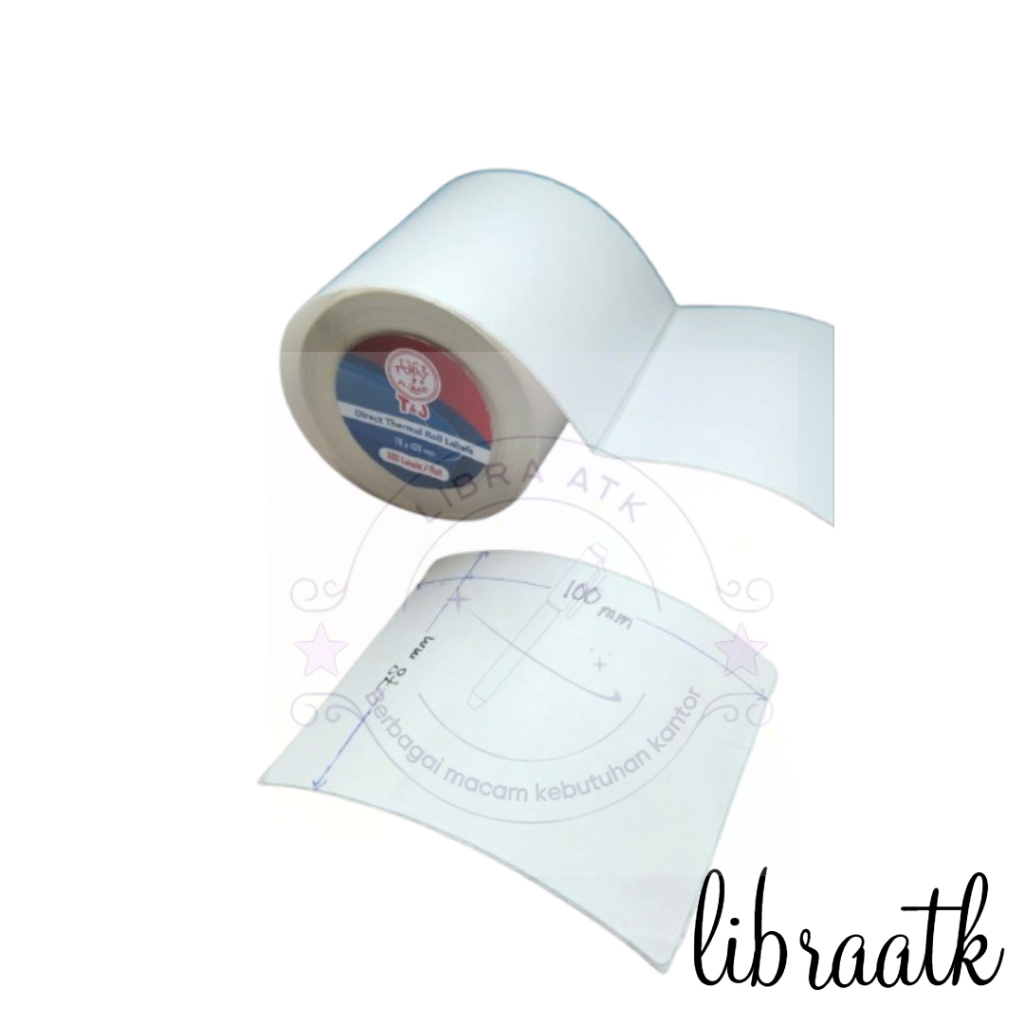 

LA - Kertas Thermal / Kertas resi / Kertas print resi merk Tom n Jerry 78mm x 100mm isi 300lbr