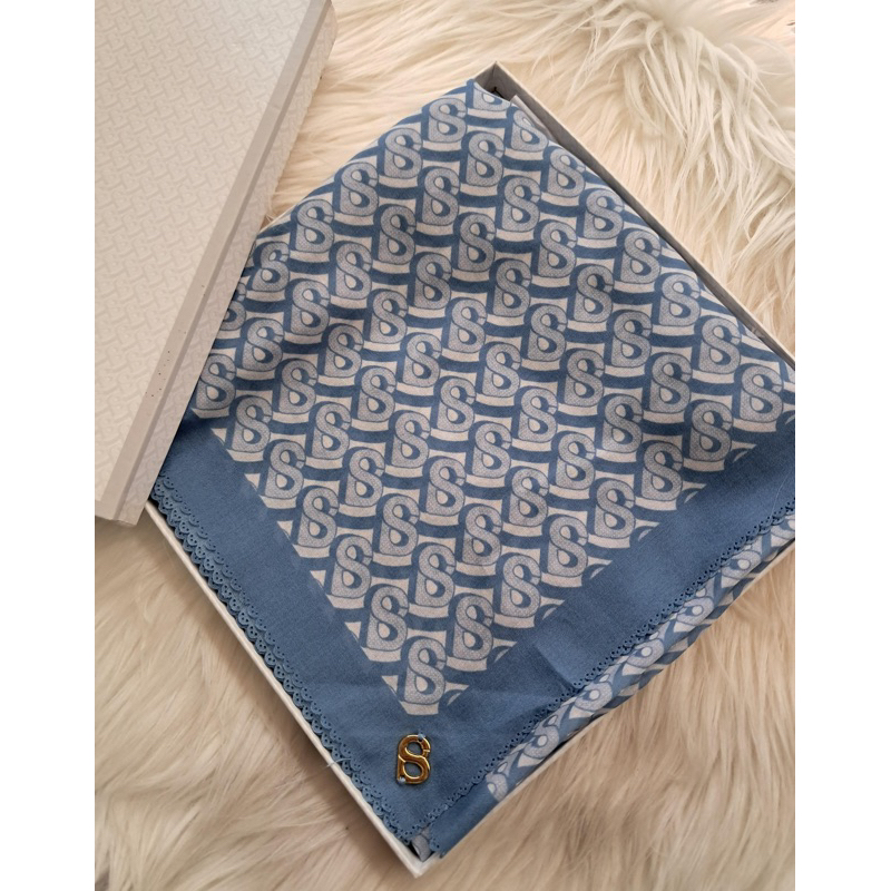 Bimu Voile Square - Faded Denim
