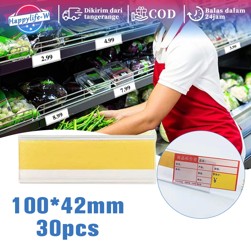 

Label Harga Tempel 30pcs Label Harga Toko Pvc Price Tag Label Label Harga Mika Tag Label Harga