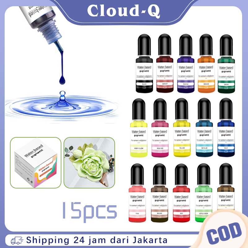 

Pigmen Pewarna Resin 15 Warna Cat Resin Colour 10ml Per Botol Pigmen Resin Untuk Resin Cast
