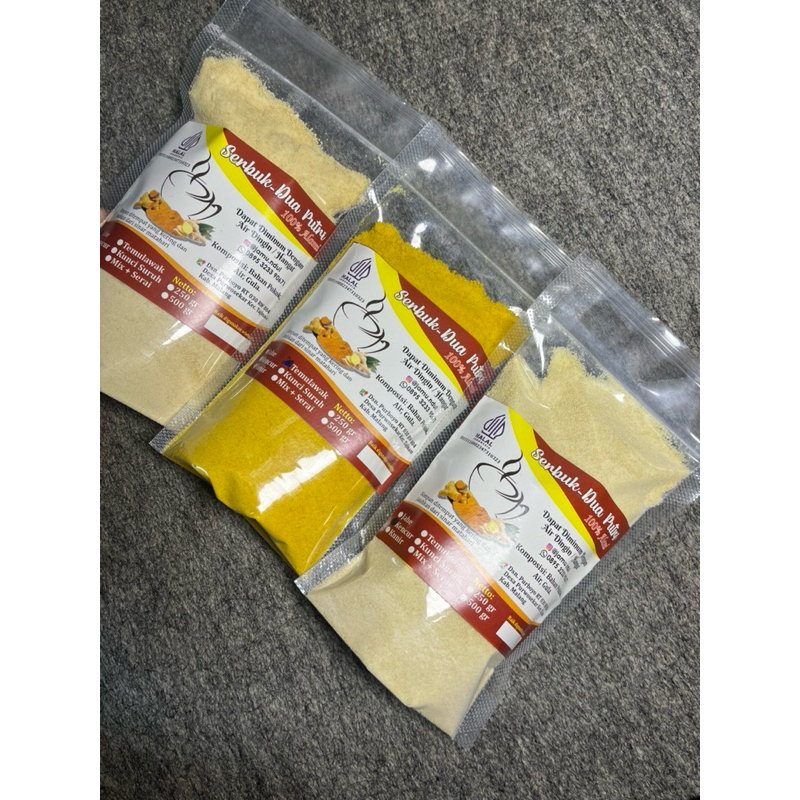 

jamu serbuk dua putri / temulawak,kencur,jahe,kunir,mix