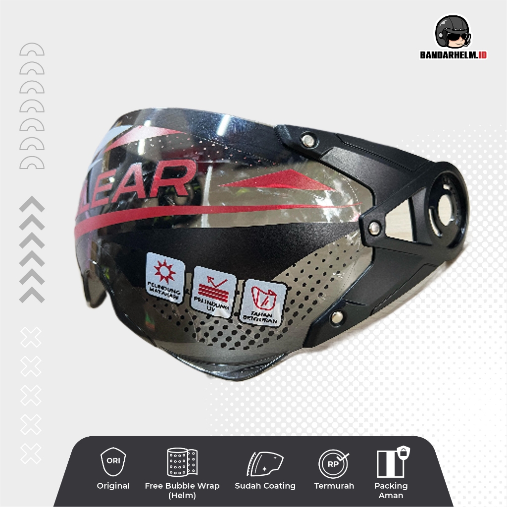 Kaca helm Pilot Universal Untuk Cakil HBC Visor helm Cakil Pilot HBC