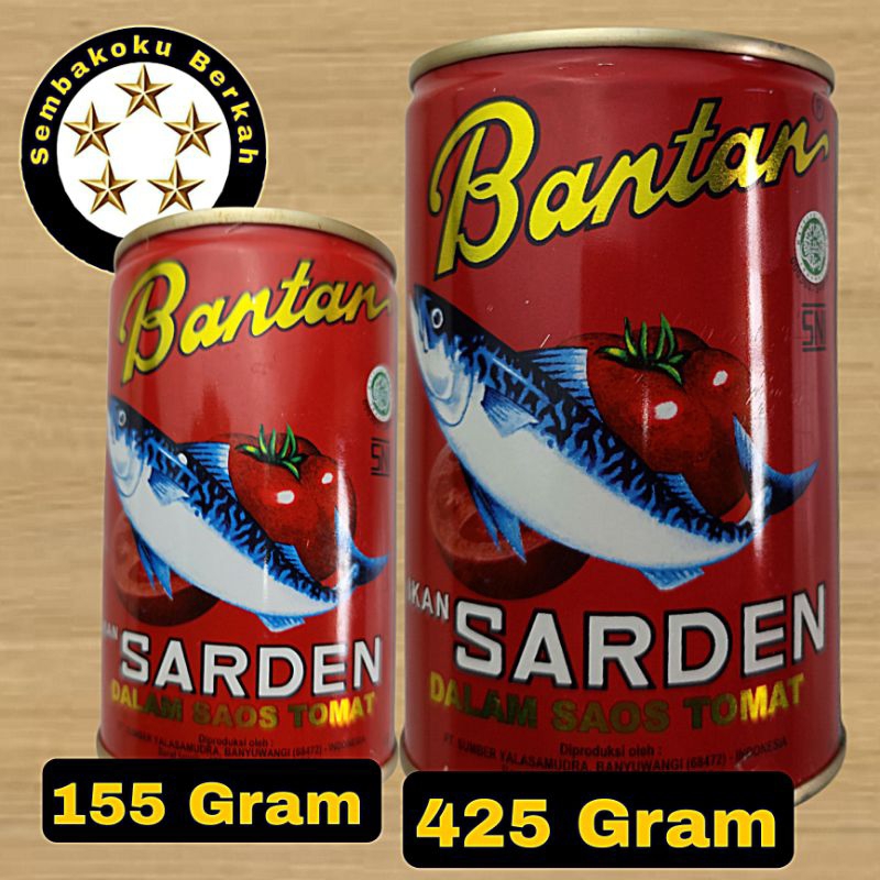 

BANTAN Sarden Kaleng 155gr ~ 425gr (GRATIS ONGKIR INSTANT)