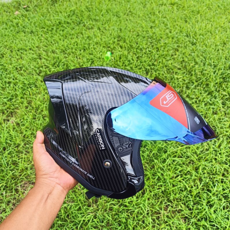 JS Armor Motif Monster Energy Carbon Helm
