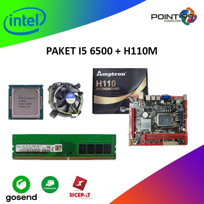 Paket Motherboard Intel Core i5 6500 LGA 1151 | Asus H110M | RAM 8GB