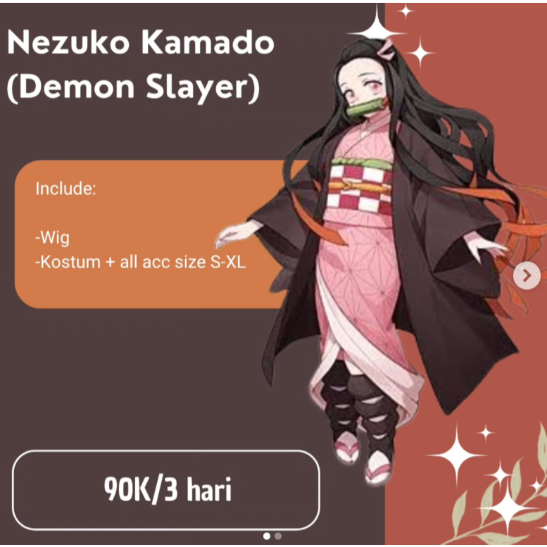 Rental Cosplay Nezuko Kamado (Demon Slayer) HazukiRen Rentcos