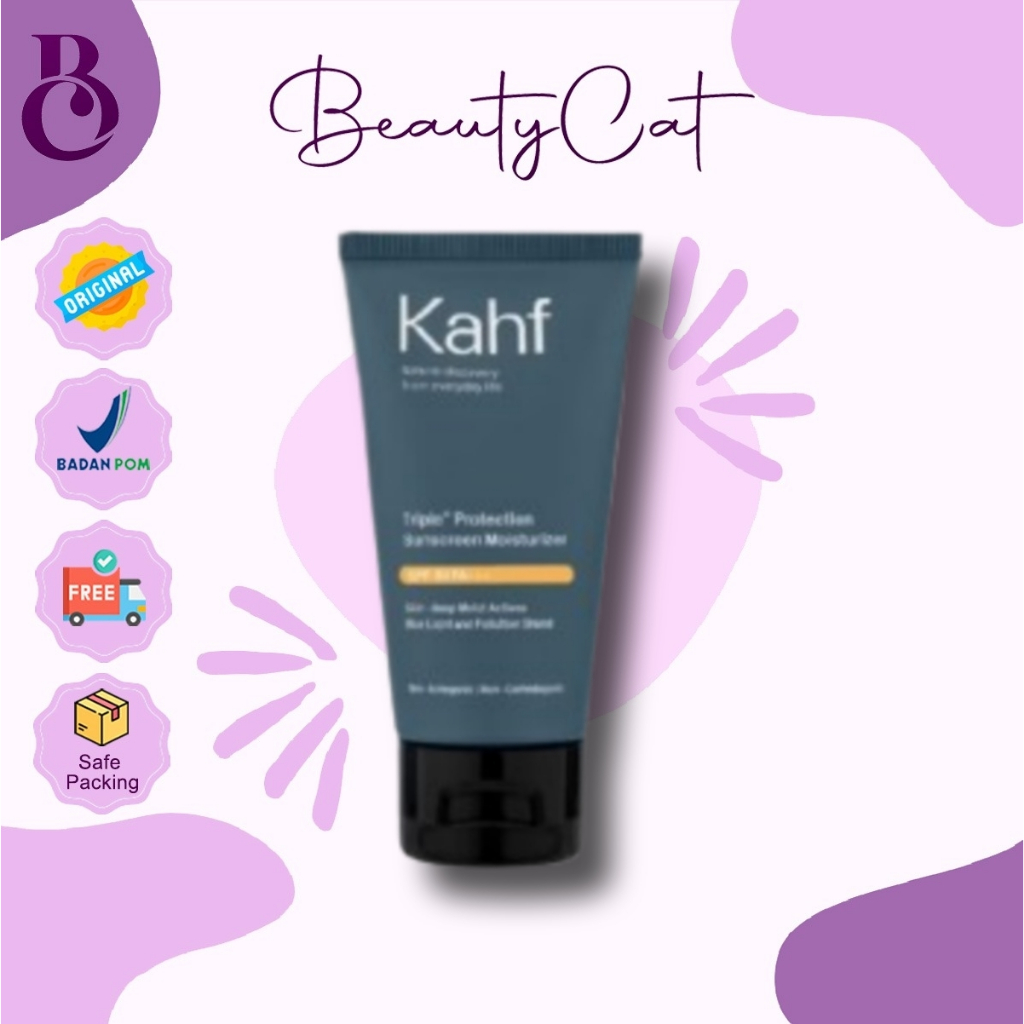 Sunscreen Kahf Triple+ Protection Moisturizer SPF 30 PA+++ | Sunscreen Pria | Sunscreen