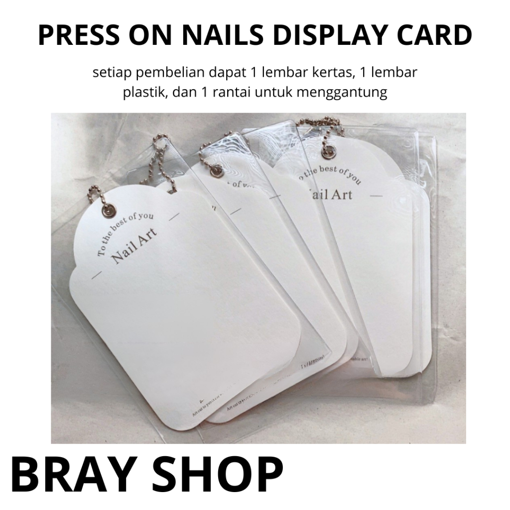 PRESS ON NAILS DISPLAY CARD SET / FAKE NAILS DISPLAY