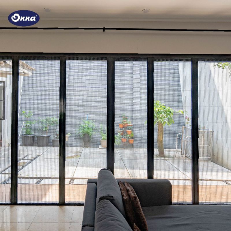 Onna blue Lipat Door Pintu kasa nyamuk (insect screen)