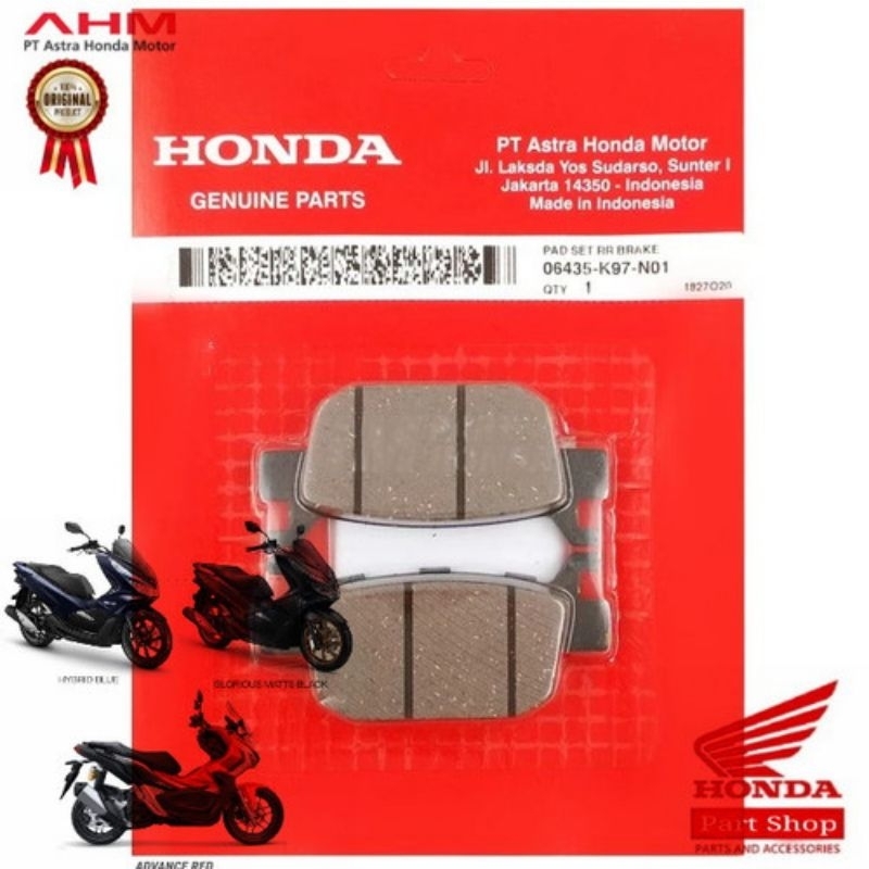 Kampas rem belakang Dispad kampas rem belakang PCX 150 160ABS CBS Vario ABS