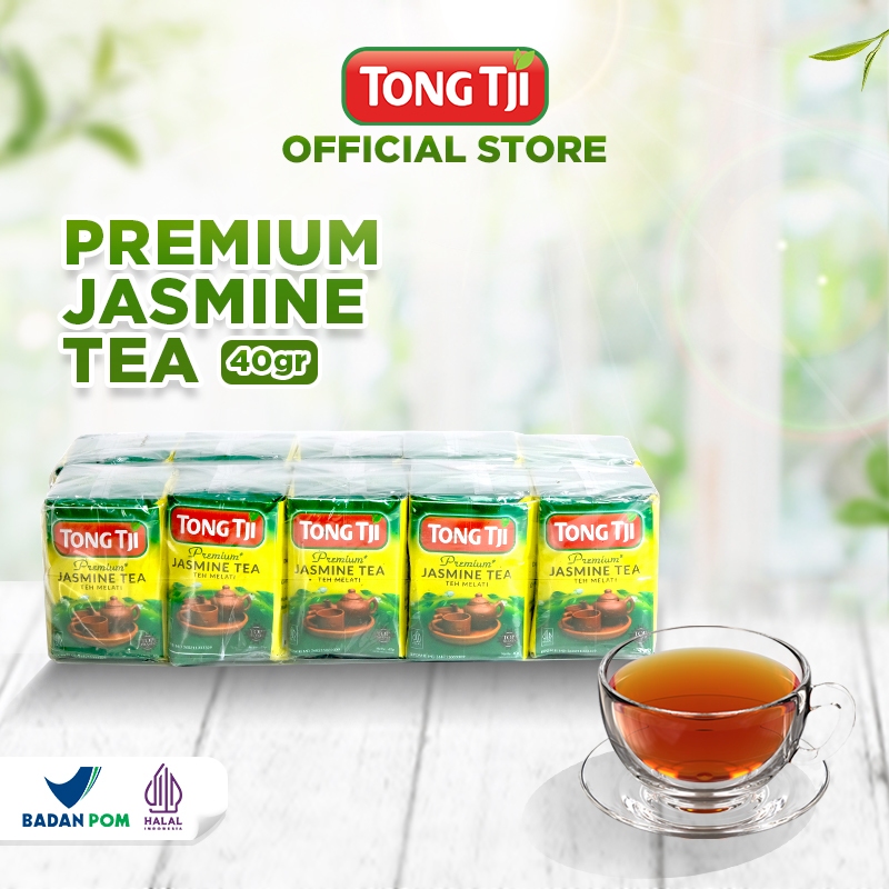 

Tong Tji Premium Jasmine Tea 40g, Teh Seduh per slop isi 10pcs