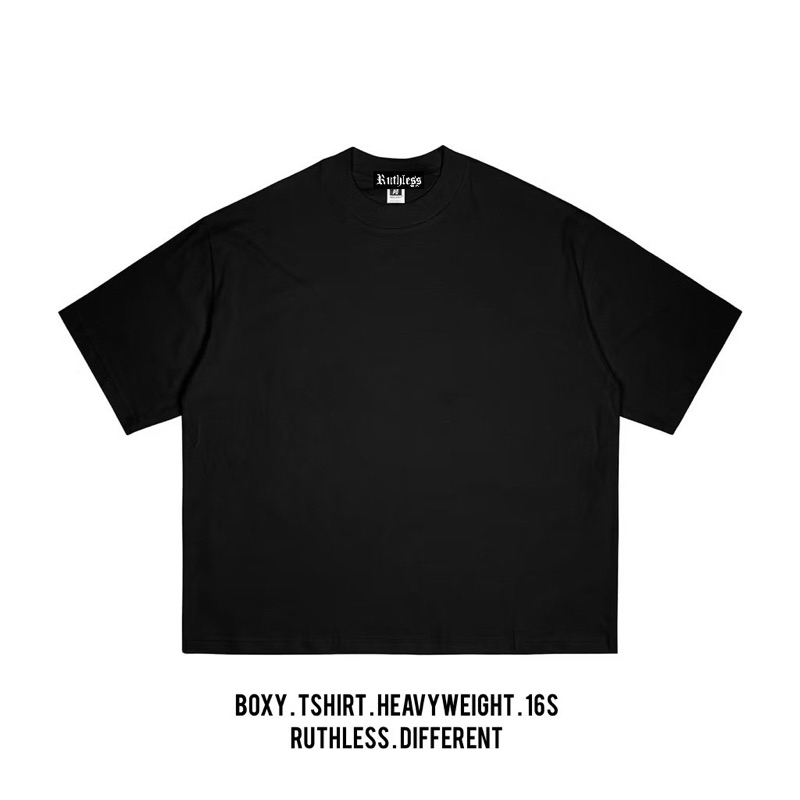 TEE BOXY COTTON COMBED 16s HEAVYWEIGHT Ruthless Different