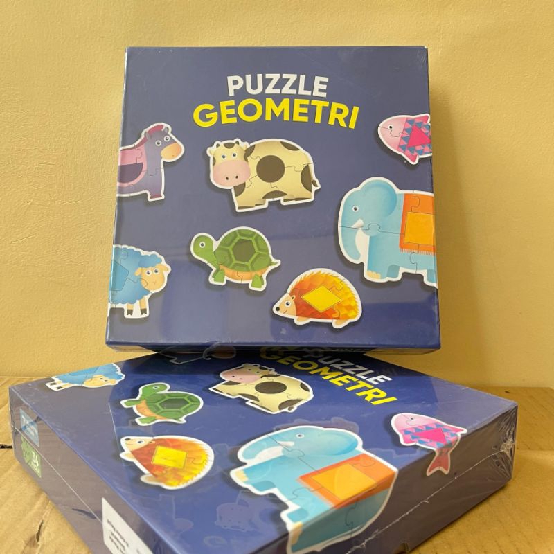 CUCI GUDANG Mainan anak puzzle geometri / puzzle karakter hewan