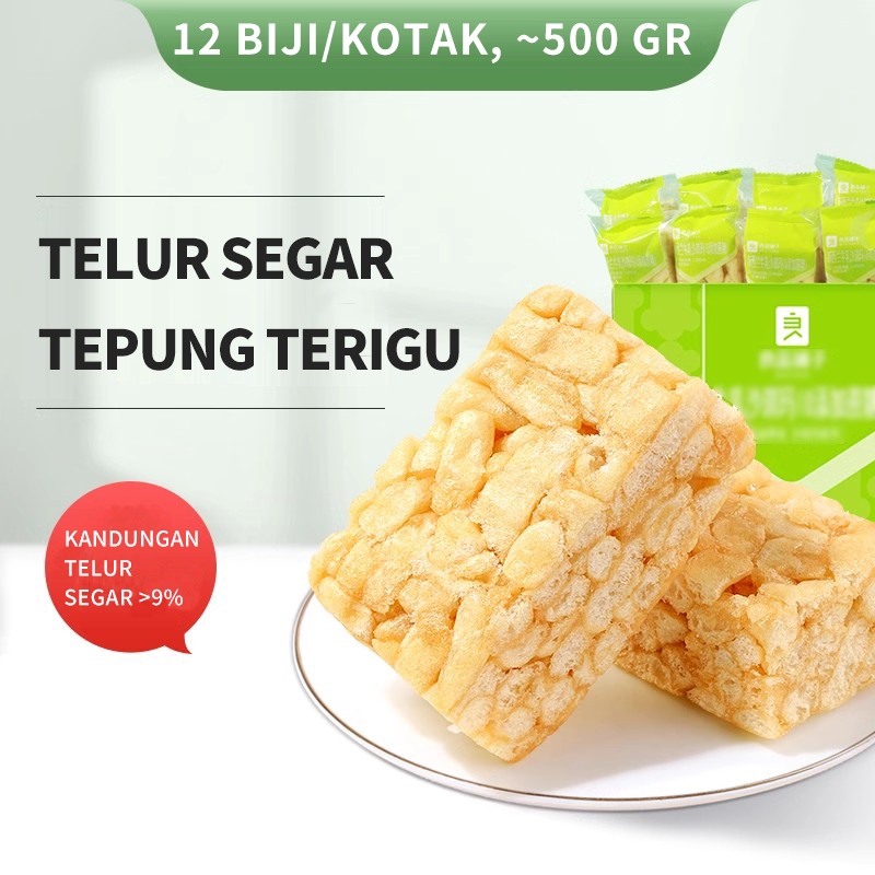 

Sachima dari telur & tepung, lembut, enak, bergizi, kemasan individu. Cocok buat sarapan, camilan