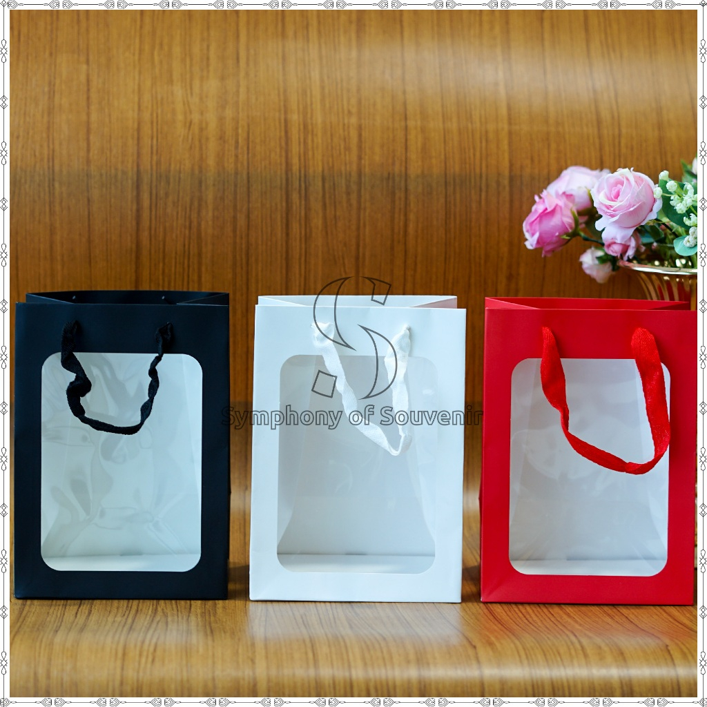 

Paper Bag Mika Transparant | Tas Belanja | Tas Souvenir | Goodie Bag | Tas Hampers