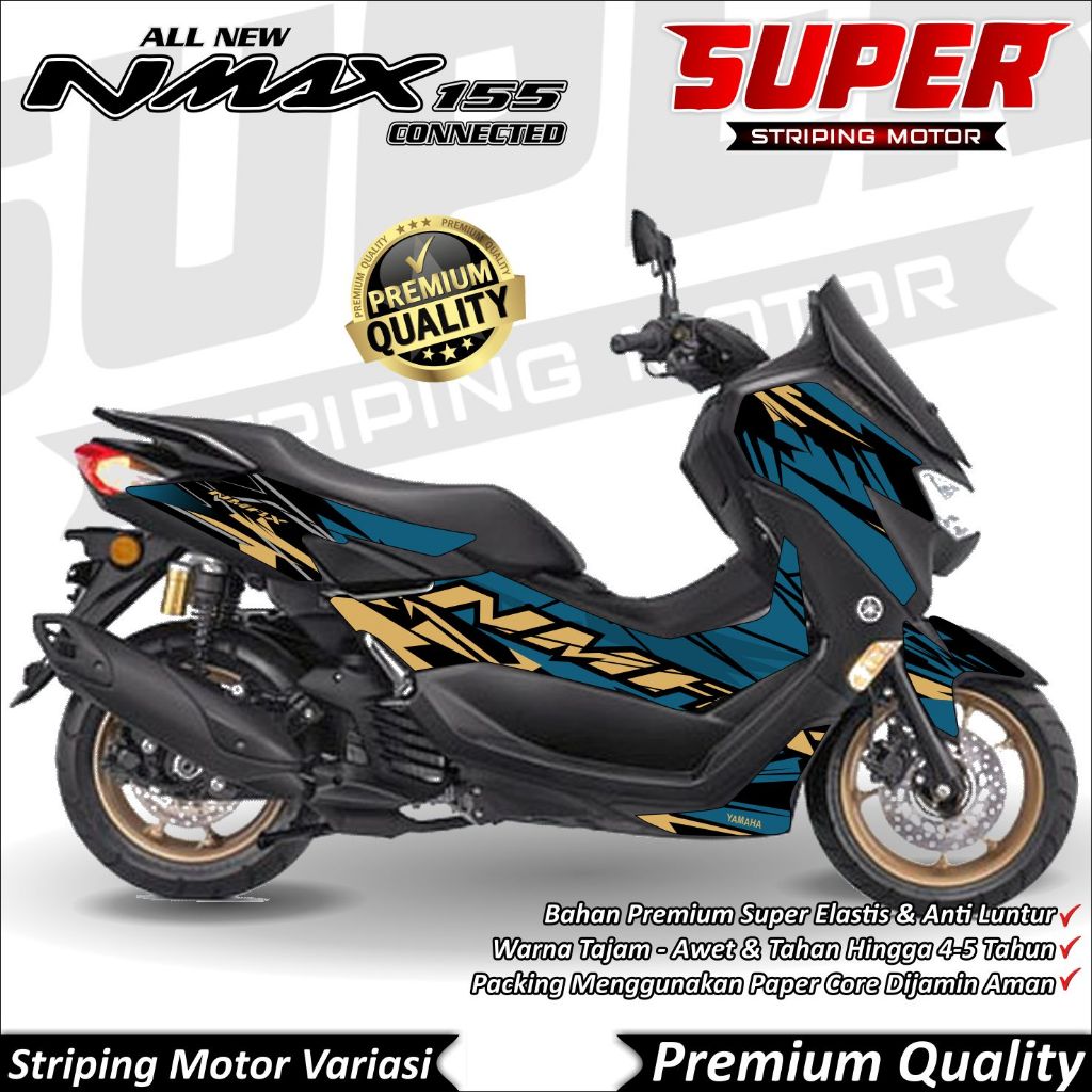 Stiker Nmax New 2020 - 2022 Anti Luntur keren Striping Nmax New 2020 - 2022 Striping Yamaha Nmax New